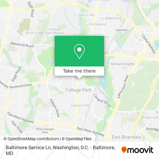 Baltimore Service Ln map
