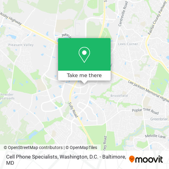 Cell Phone Specialists map