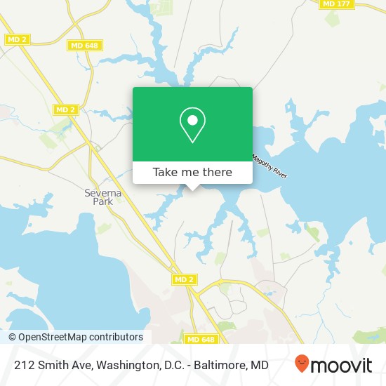 Mapa de 212 Smith Ave, Severna Park, MD 21146