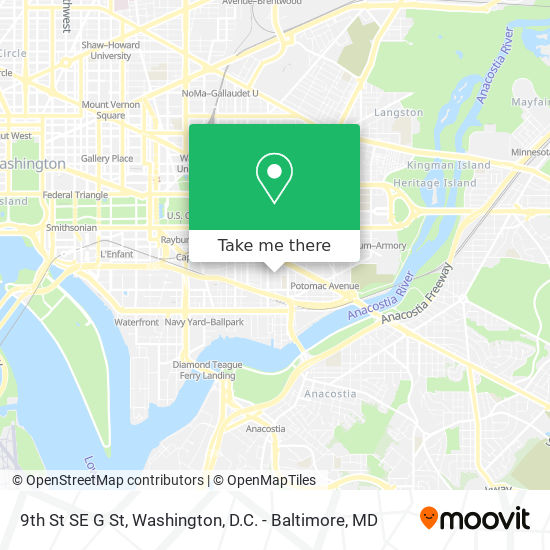 9th St SE G St map