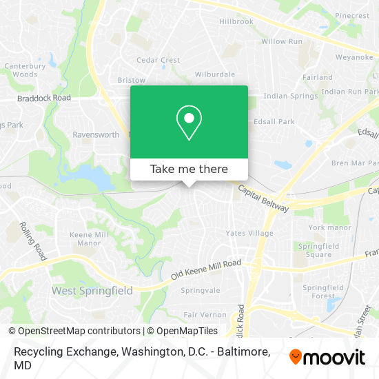 Recycling Exchange map