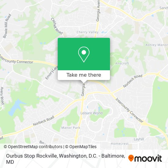 Mapa de Ourbus Stop Rockville