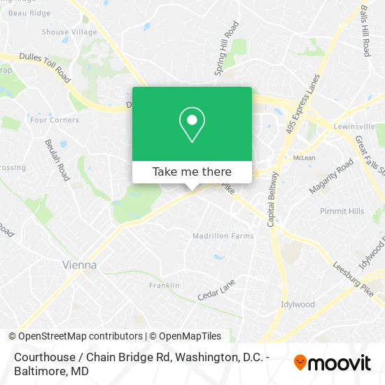 Courthouse / Chain Bridge Rd map