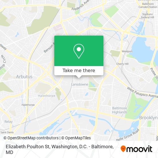 Elizabeth Poulton St map