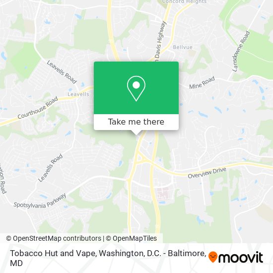 Mapa de Tobacco Hut and Vape