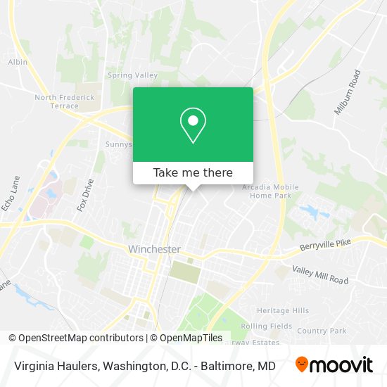 Virginia Haulers map