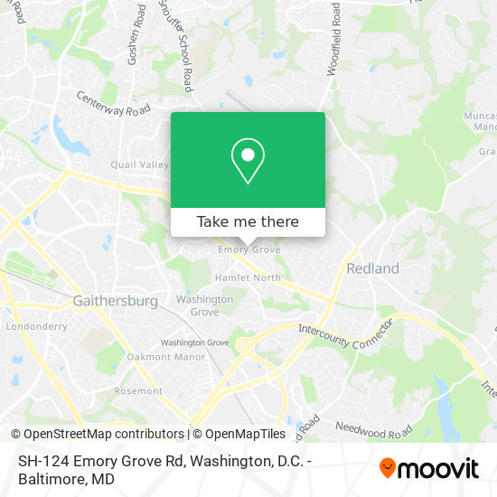 Mapa de SH-124 Emory Grove Rd