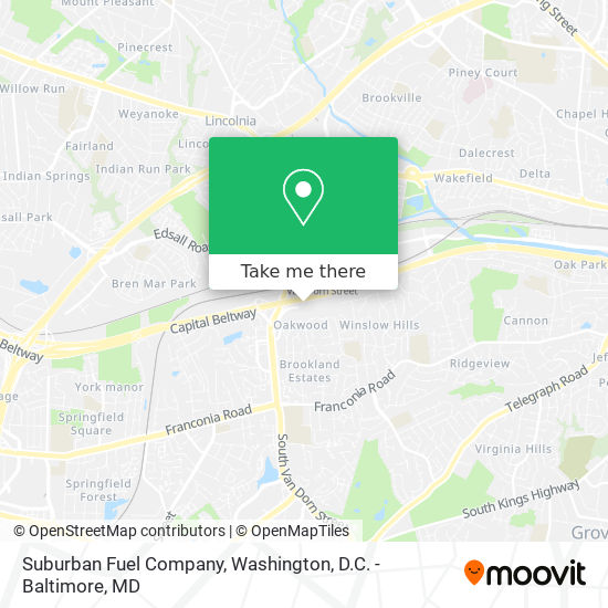 Suburban Fuel Company map