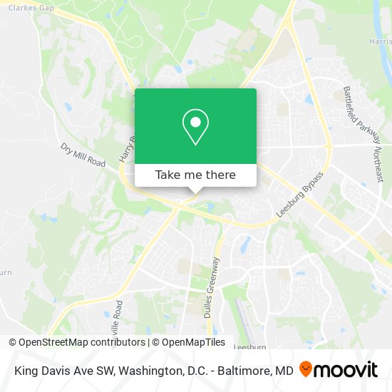 Mapa de King Davis Ave SW