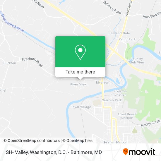 SH- Valley, Front Royal (LAKE FREDERICK), VA 22630 map