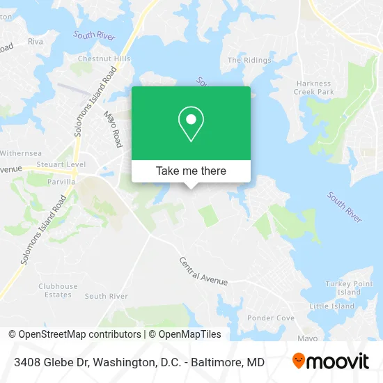 3408 Glebe Dr, Edgewater, MD 21037 map