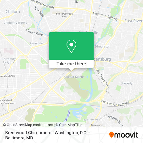 Brentwood Chiropractor map