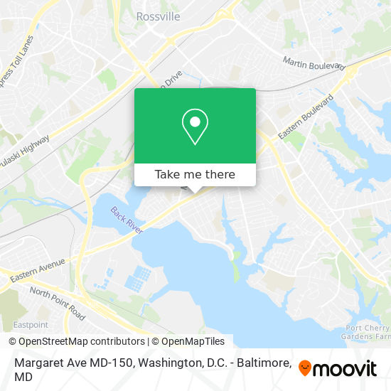 Margaret Ave MD-150 map