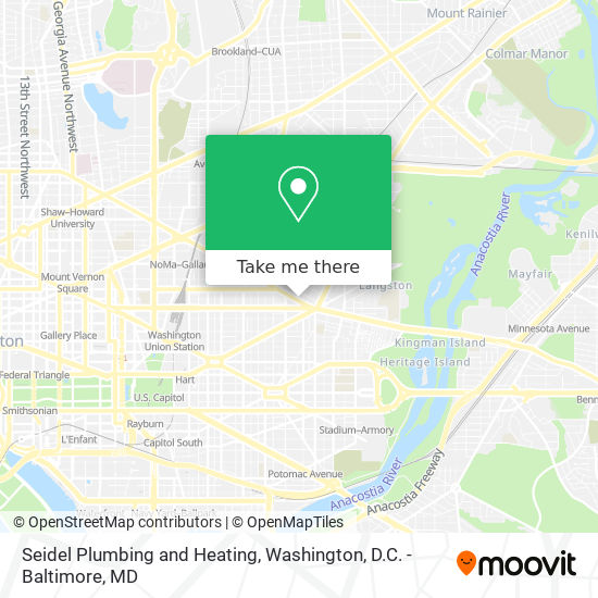 Mapa de Seidel Plumbing and Heating