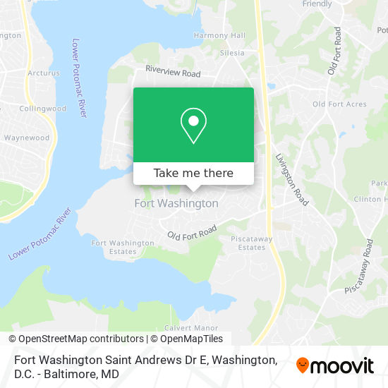 Mapa de Fort Washington Saint Andrews Dr E