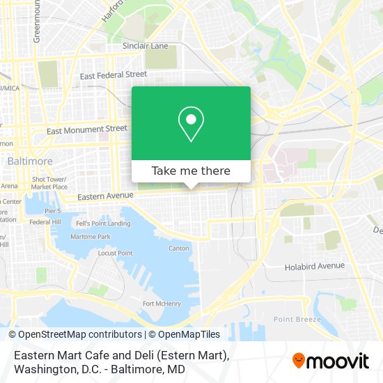 Eastern Mart Cafe and Deli (Estern Mart) map