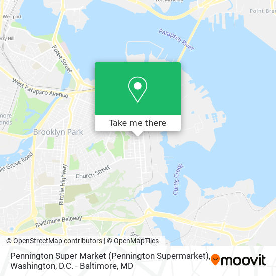 Mapa de Pennington Super Market (Pennington Supermarket)