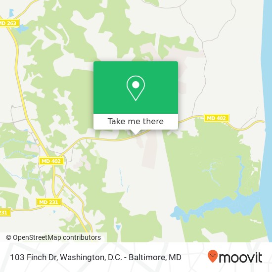 103 Finch Dr, Prince Frederick, MD 20678 map