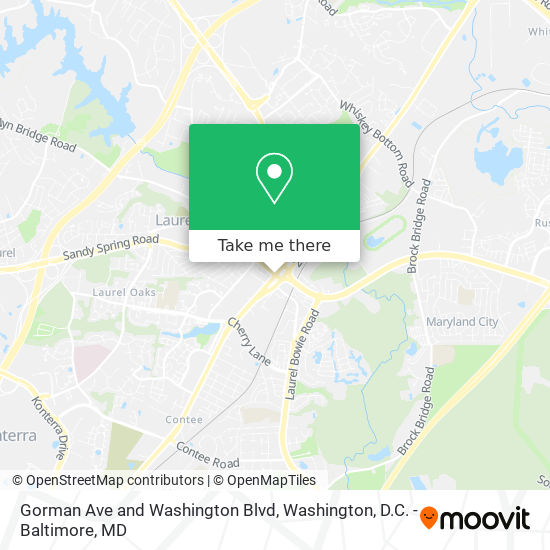 Mapa de Gorman Ave and Washington Blvd