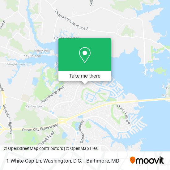 1 White Cap Ln map