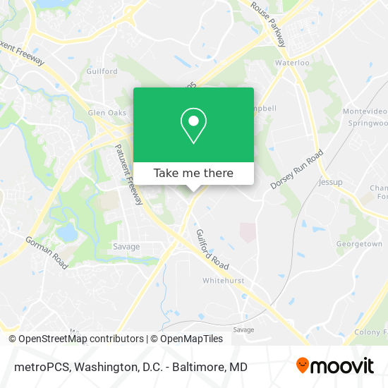 metroPCS map