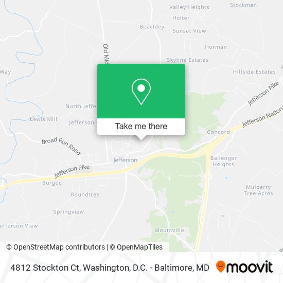 Mapa de 4812 Stockton Ct