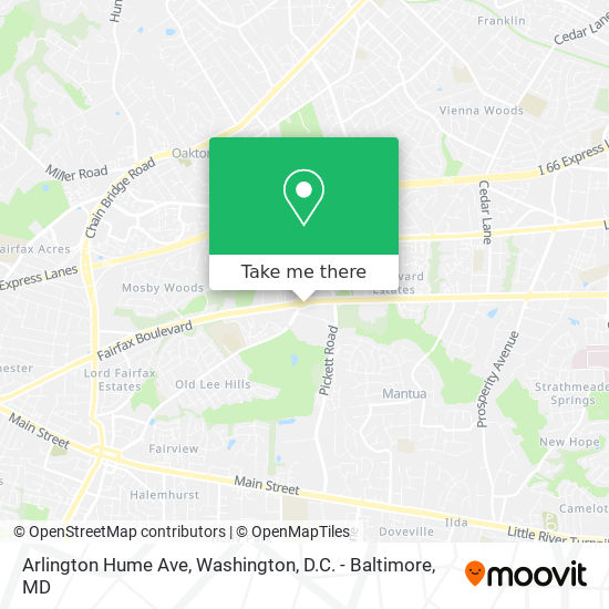 Mapa de Arlington Hume Ave