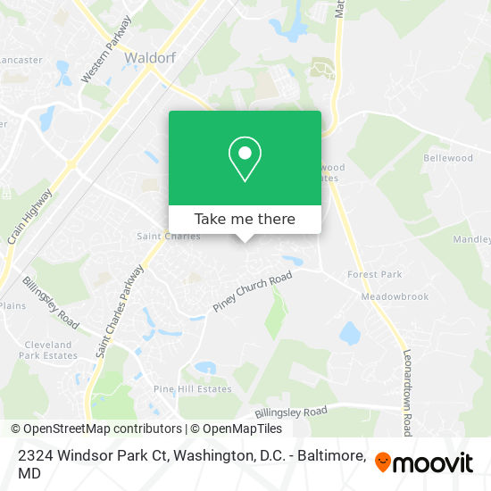 Mapa de 2324 Windsor Park Ct