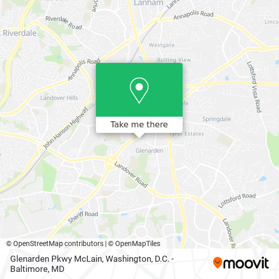 Mapa de Glenarden Pkwy McLain