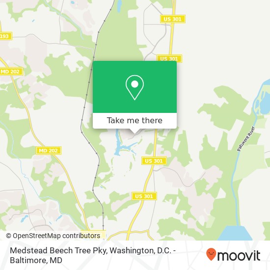 Mapa de Medstead Beech Tree Pky, Upper Marlboro (GLENARDEN), MD 20774