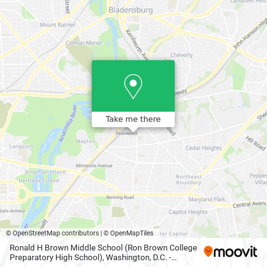 Ronald H Brown Middle School (Ron Brown College Preparatory High School) map