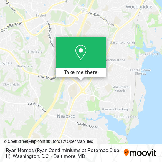 Mapa de Ryan Homes (Ryan Condiminiums at Potomac Club II)