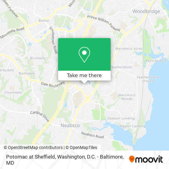 Mapa de Potomac at Sheffield