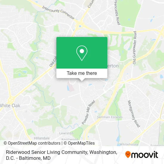 Riderwood Senior Living Community map