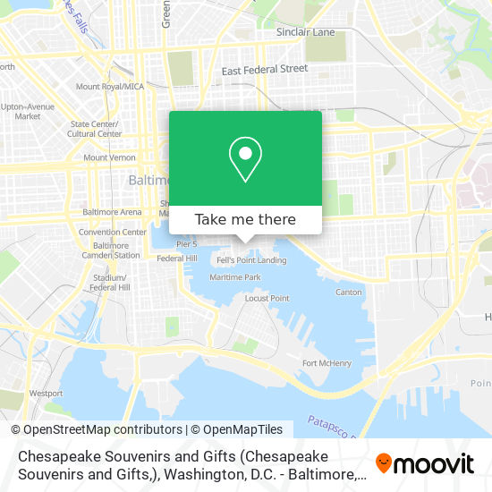 Chesapeake Souvenirs and Gifts map