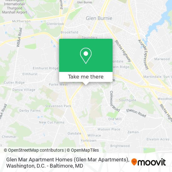 Mapa de Glen Mar Apartment Homes (Glen Mar Apartments)