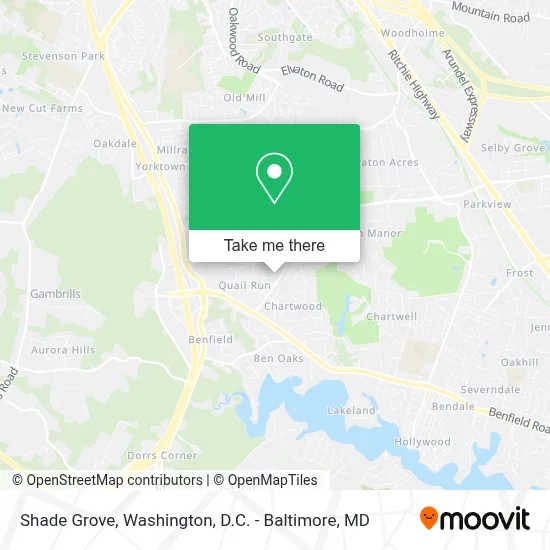 Shade Grove, Millersville, MD 21108 map
