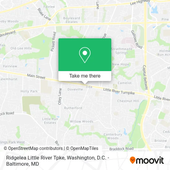 Mapa de Ridgelea Little River Tpke