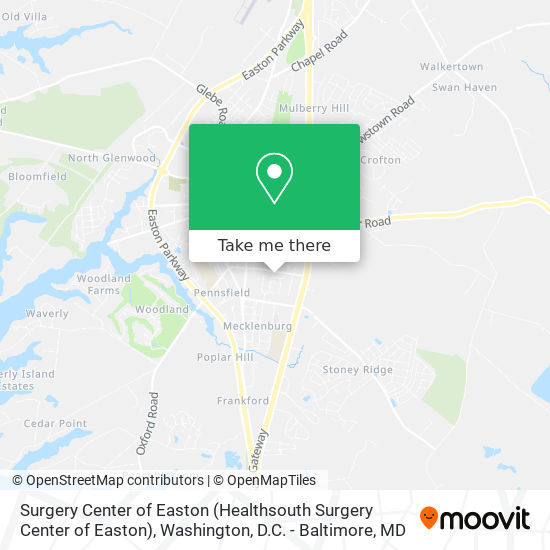 Mapa de Surgery Center of Easton