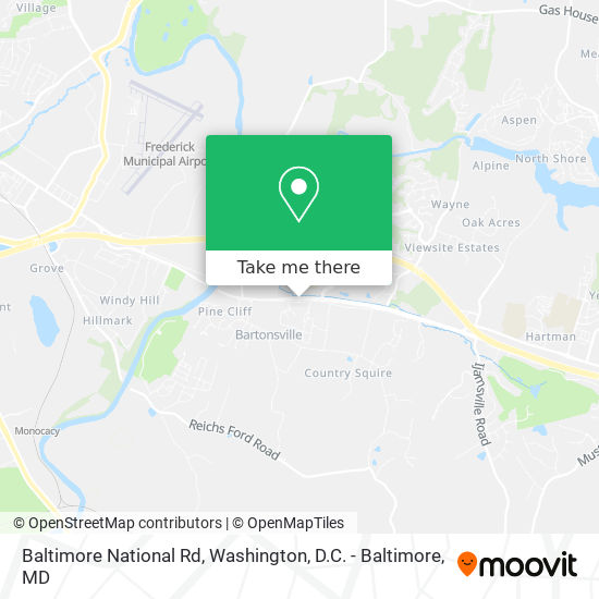 Mapa de Baltimore National Rd