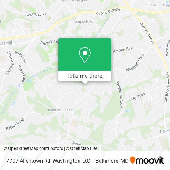 Mapa de 7707 Allentown Rd