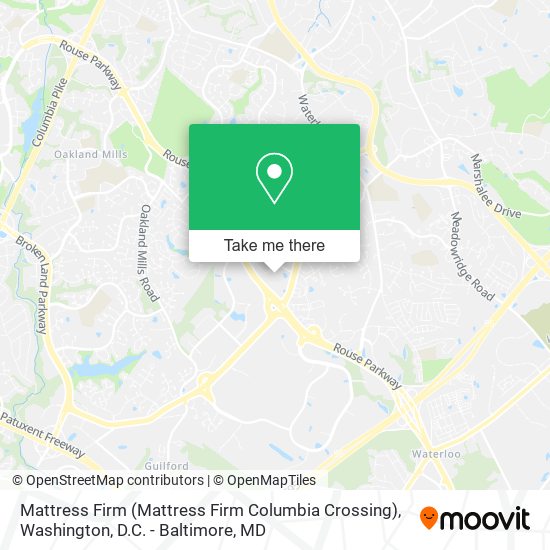 Mattress Firm (Mattress Firm Columbia Crossing) map