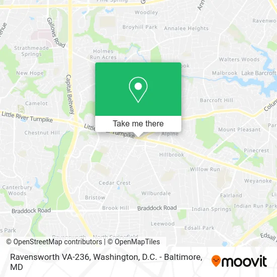 Ravensworth VA-236 map