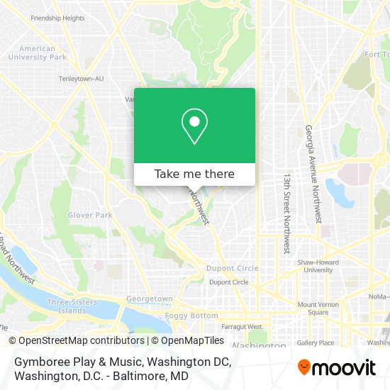 Gymboree Play & Music, Washington DC map