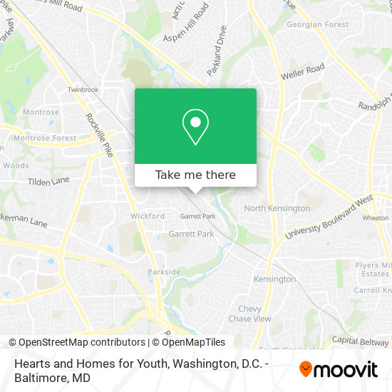 Hearts and Homes for Youth map