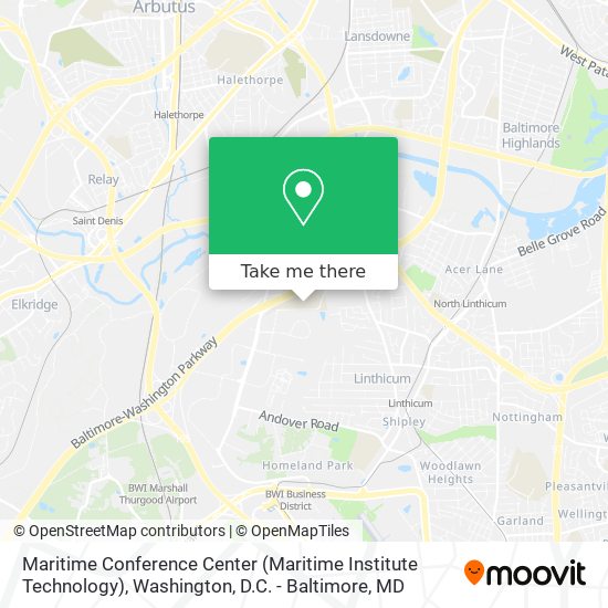 Maritime Conference Center (Maritime Institute Technology) map