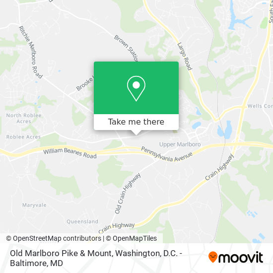 Mapa de Old Marlboro Pike & Mount