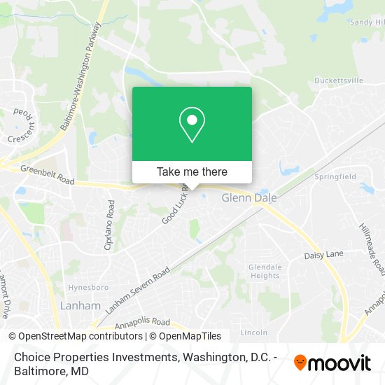 Mapa de Choice Properties Investments