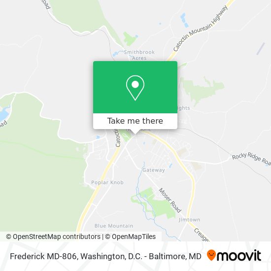 Frederick MD-806 map