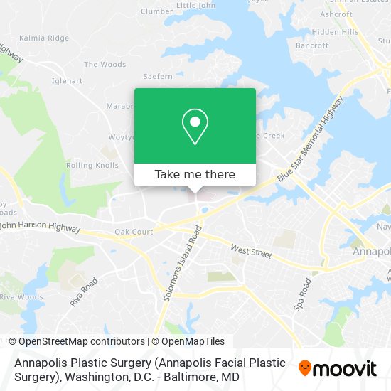 Annapolis Plastic Surgery map